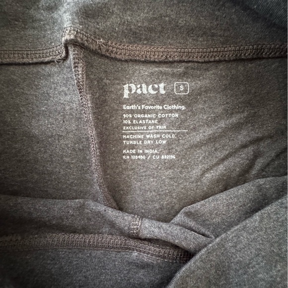 Pact Organic Cotton Grey Bootcut Leggings - Picture 3 of 3